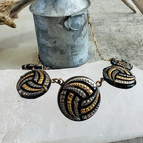 Pididdly Links Brass Swirl Link Necklace 16in. - Picture 3 of 11